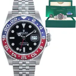 2022 NEW PAPERS ROLEX 126710 BLRO GMT MASTER PEPSI BLUE CERAMIC JUBILEE WATCH