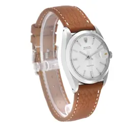 Rolex OysterDate Precision Silver Dial Steel Vintage Mens Watch 6694