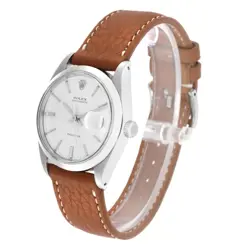 Rolex OysterDate Precision Silver Dial Steel Vintage Mens Watch 6694