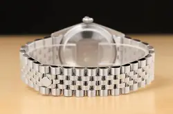 ROLEX MENS DATEJUST GREEN DIAL 18K WHITE GOLD STEEL WATCH W/ JUBILEE BRACELET