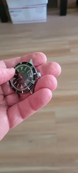 vintage divers Hilton 17 jewel watch, nice patina,bonklip bracelet,read details!