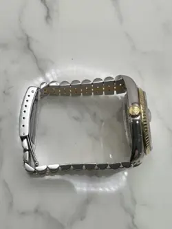 Rolex Datejust 36mm Two-Tone   Champagne Tapestry Dial 16233