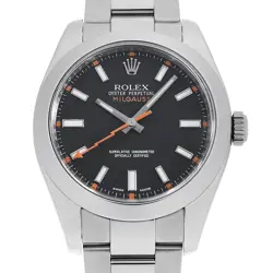 ROLEX Milgauss 116400 Black V Number second hand mens