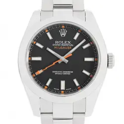 ROLEX MILGAUSS 116400 BLACK V NUMBER SECOND HAND MENS
