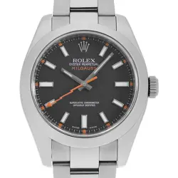 ROLEX Milgauss 116400 Black V Number second hand mens