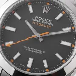 ROLEX Milgauss 116400 Black V Number second hand mens