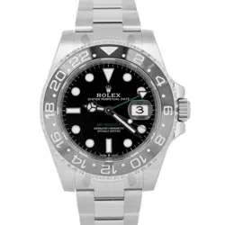 STICKERED NOV 2024 PAPERS ROLEX GMT-MASTER II BRUCE WAYNE WATCH 126710 GRNR BOX