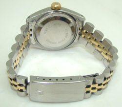 ROLEX 26mm WOMEN's STAINLESS STEEL & 14K GOLD DATE AUTOMATIC WATCH 6917 C. 1981