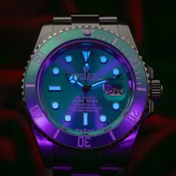ROLEX SUBMARINER BLAKEN SUNRAY BLUE DIAL COMPLETE BOX & PAPERS 126610LN