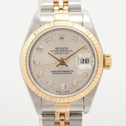 ROLEX DATEJUST 79173G SS×YG AT SILVER-FACE 3 EXTRA LINKS