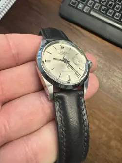 Rolex Oyster Perpetual Date 1967 34mm - rare silver dial