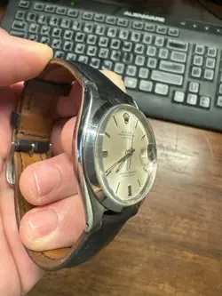 Rolex Oyster Perpetual Date 1967 34mm - rare silver dial