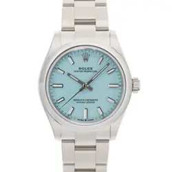 ROLEX OYSTER PERPETUAL 31MM 277200 TURQUOISE BLUE WARRANTY 2021 BOX/PAPER