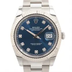 ROLEX DATEJUST 126334G SS×WG AT BLUE-FACE OYSTER BRACELET 1 EXTRA LINK