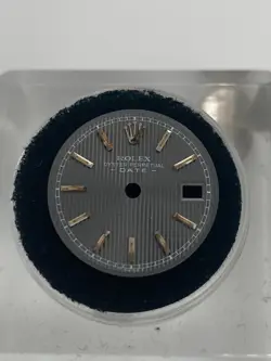 Genuine Rolex Datejust 26mm Gray Tapestry w/ stick hour markers