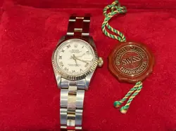 ROLEX 69173 DATEJUST LADIES WATCH 26mm GOLD & SS_WHITE ROMAN DIAL_QUICK SET