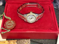 ROLEX 69173 DATEJUST LADIES WATCH 26mm GOLD & SS_WHITE ROMAN DIAL_QUICK SET