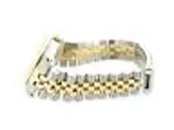 Rolex Datejust Mens 18K Yellow Gold Stainless Steel Watch Jubilee Black 16233