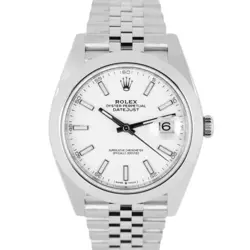 WHITE 41MM JUBILEE