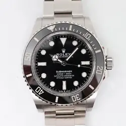2024 NEW ROLEX 124060 SUBMARINER 41MM NO DATE STEEL CERAMIC AUTOMATIC MENS WATCH