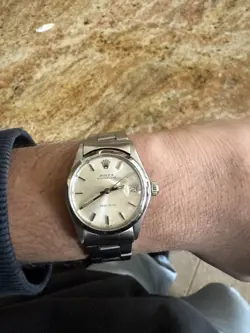 Rolex OysterDate Precision Midsize 31mm Steel Oyster Manual Watch 6466 Year 1973