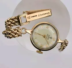 Fine Vintage Ladies Tudor Royal, Rolex 9ct Solid Gold Working Box Unique Gift