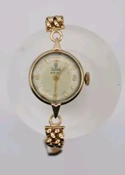 Fine Vintage Ladies Tudor Royal, Rolex 9ct Solid Gold Working Box Unique Gift