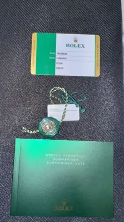 ROLEX SUBMARINER 116610LV “HULK” OYSTER BRACELET WITH GREEN BEZEL BOX & PAPERS