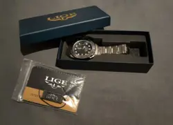 30M WR, SR Glass, Rolex Explorer II 2 Style, Stainless, Men's Watch Sports Watch