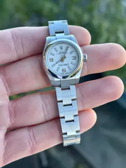 2017 ROLEX OYSTER PERPETUAL 176200 WHITE DIAL 26MM W/ BOX & PAPERS