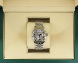 2016 ROLEX DATEJUST 178274 SILVER ROMAN DIAL SS JUBILEE NO PAPERS 31MM