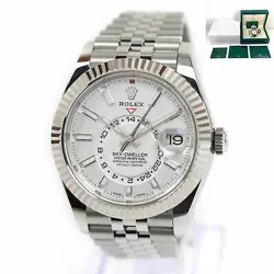 2023 ROLEX SKY-DWELLER 326934 42MM WHITE DIAL JUBILEE BAND BOX PAPERS