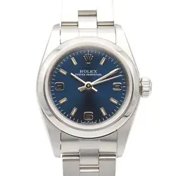 ROLEX OYSTER PERPETUAL F WRIST WATCH 76080 AUTOMATIC STAINLESS STEEL USED WOMEN