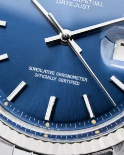 Rolex Datejust 36mm Vintage 1970 Pie-Pan Blue Dial Jubilee Watch & Box Ref. 1601