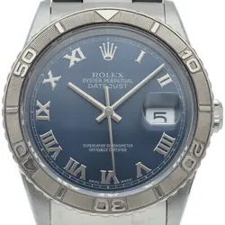 ROLEX DATEJUST MEN'S WATCH THUNDERBIRD 16264(Y) BOX WARRANTY K18WG/STAINLESS...