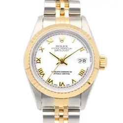 ROLEX DATEJUST WATCHES 69173 STAINLESS STEEL K18 YELLOW GOLD R NUMBER USED
