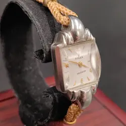 Rolex Precision Stainless Steel Redial Ladis Watch