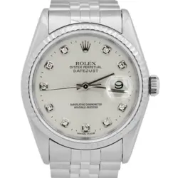 DATEJUST FACTORY SILVER