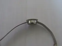 Vintage Rolex 14K White Gold Diamond Bezel cal.1400 17j Ladies Watch Bracelet