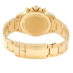 ROLEX DAYTONA YELLOW GOLD GREEN DIAL MENS WATCH 116508