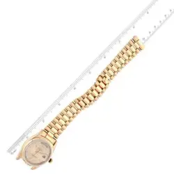 ROLEX DAY-DATE PRESIDENT YELLOW GOLD STRING DIAMOND MENS WATCH 18238
