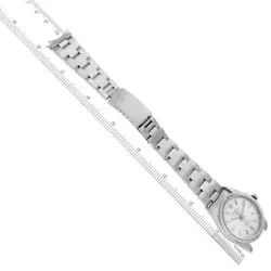 ROLEX AIR KING ENGINE TURNED BEZEL SILVER DIAL STEEL MENS WATCH 14010
