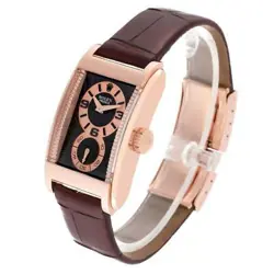 ROLEX CELLINI PRINCE ROSE GOLD BLACK DIAL MENS WATCH 5442
