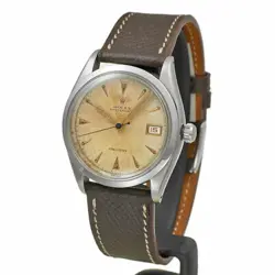 c. 1953 Red Calendar ROLEX Oyster Date Ref.6294 Antique Men s Watch