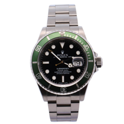 ROLEX SUBMARINER 40MM BLACK DIAL WATCH 16610LV