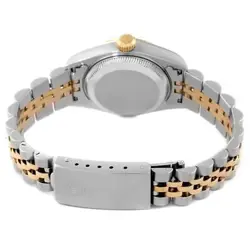 ROLEX DATEJUST STEEL YELLOW GOLD CHAMPAGNE DIAL LADIES WATCH 79173