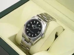 rolex Explorer I 114270 black dial watch men TO174687