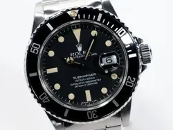 rolex Submariner Date 16800 black dial watch men TO174671