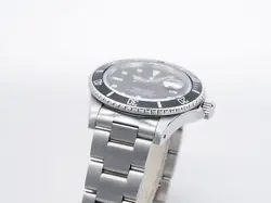 rolex Submariner Date 16800 black dial watch men TO174671