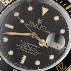 ROLEX SUBMARINER DATE 16613 BLACK L NUMBER SECOND HAND MENS